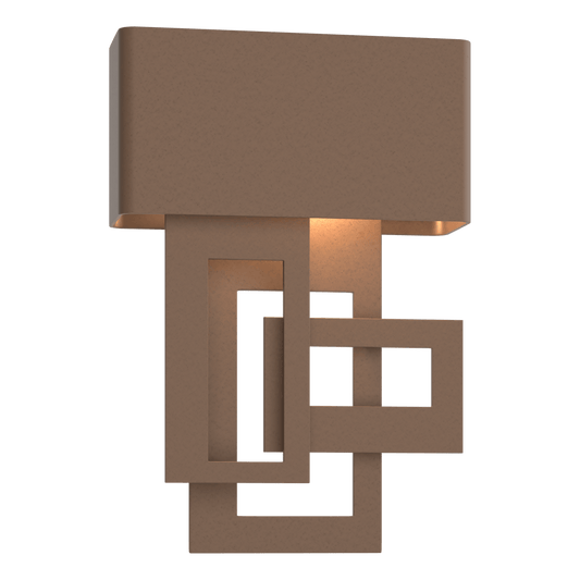 Collage Small Dark Sky Friendly LED Outdoor Sconce - Coastal Bronze - Left-Facing by Hubbardton Forge