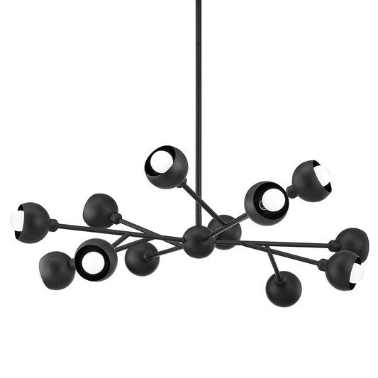Colt Chandelier - 12-Light - Soft Black - Troy Lighting F7412-SBK