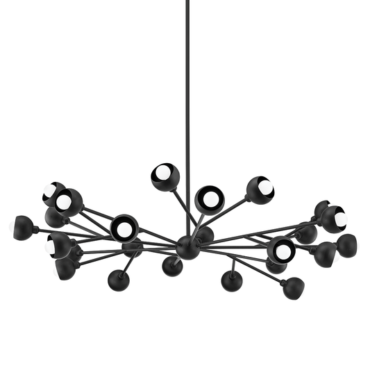 Colt Chandelier - 24-Light - Soft Black - Troy Lighting F7424-SBK