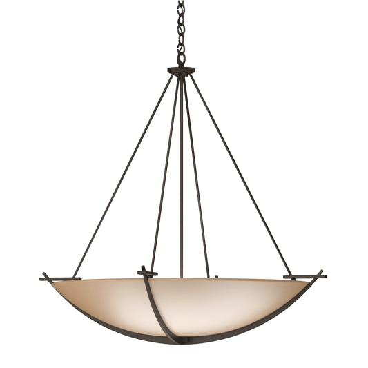Compass Large Scale Pendant - Bronze - Sand Glass by Hubbardton Forge