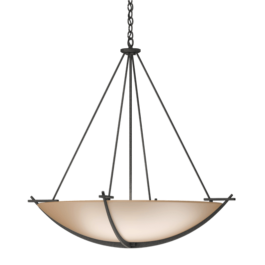 Compass Large Scale Pendant - Natural Iron - Sand Glass by Hubbardton Forge