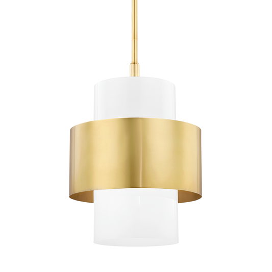 Corinth Large Pendant - Aged Brass by Hudson Valley Lighting