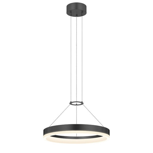 Corona 24" Ring LED Pendant - Satin Black by SONNEMAN
