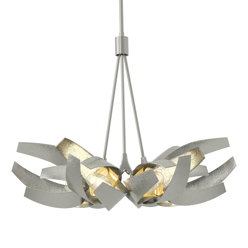 Corona Brass Accent Pendant - Sterling by Hubbardton Forge