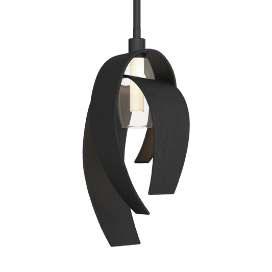 Corona Large Mini Pendant - Black by Hubbardton Forge