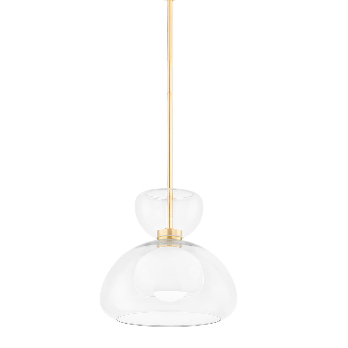 Cortney Pendant - 1-Light - Aged Brass - Mitzi H813701-AGB