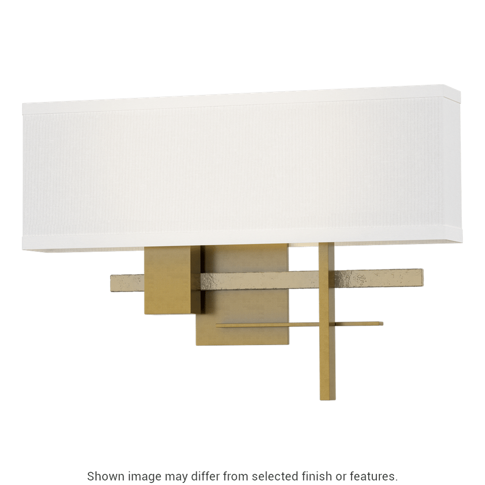 Cosmo Sconce - Modern Brass - White Accent by Hubbardton Forge