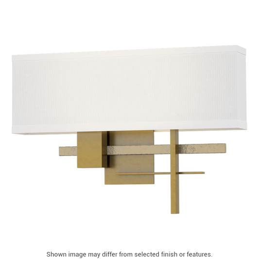 Cosmo Sconce - Modern Brass - White Accent by Hubbardton Forge