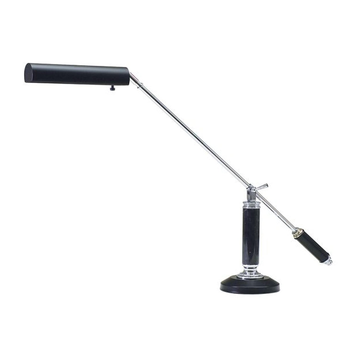 Counter Balance Fluorescent Piano and Desk Lamp - P10-192-627 - Black/Chrome by House of Troy