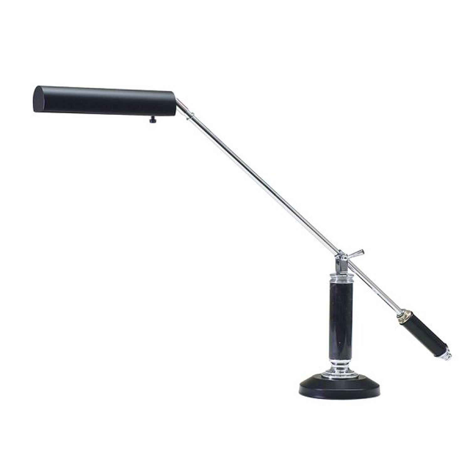 Counter Balance Fluorescent Piano and Desk Lamp - P10-192-627 - Black/Chrome by House of Troy