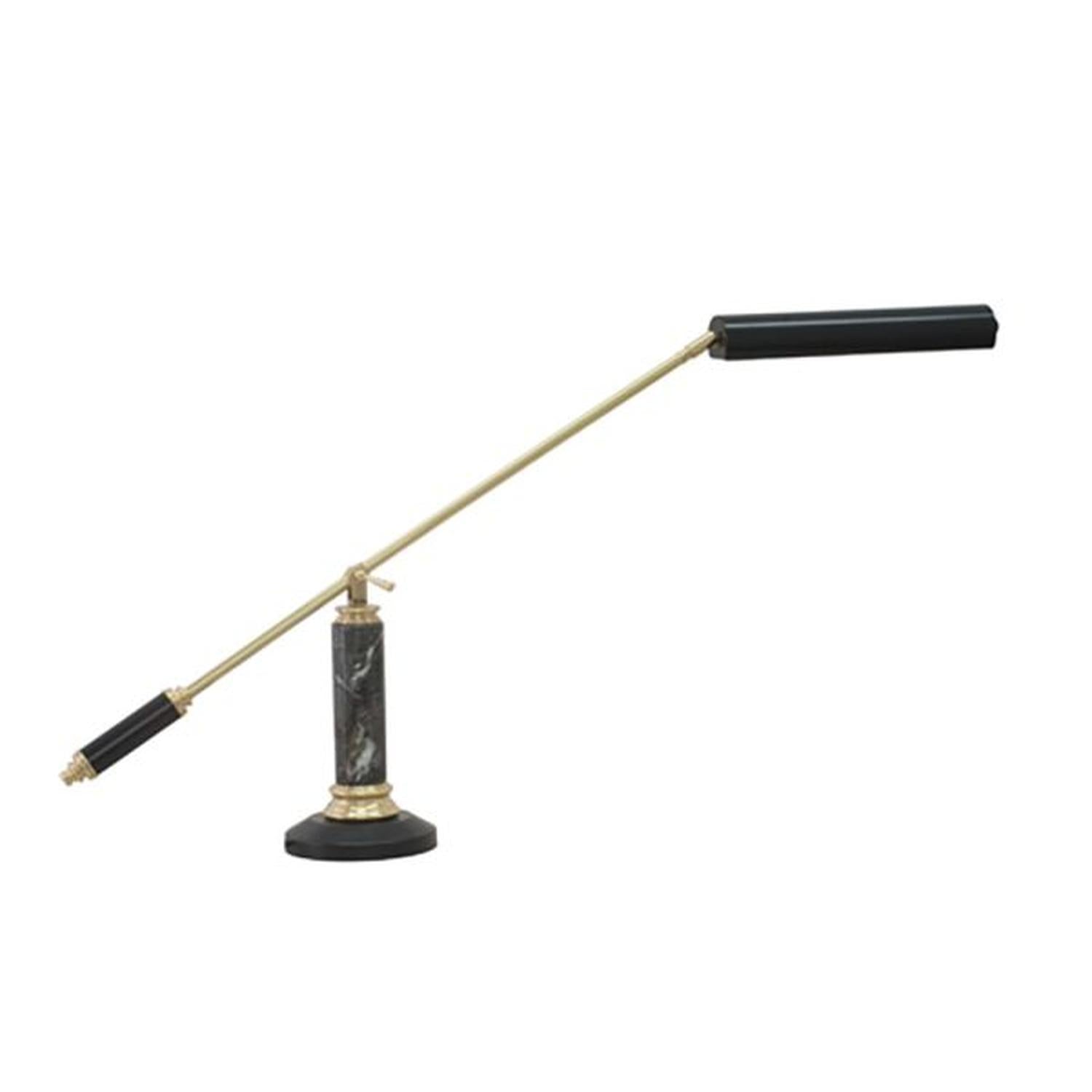 Counter Balance LED Piano and Desk Lamp - PLED192-617 - Black/Polished Brass by House of Troy