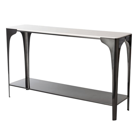 Cove Marble Top Console Table - Ink by Hubbardton Forge