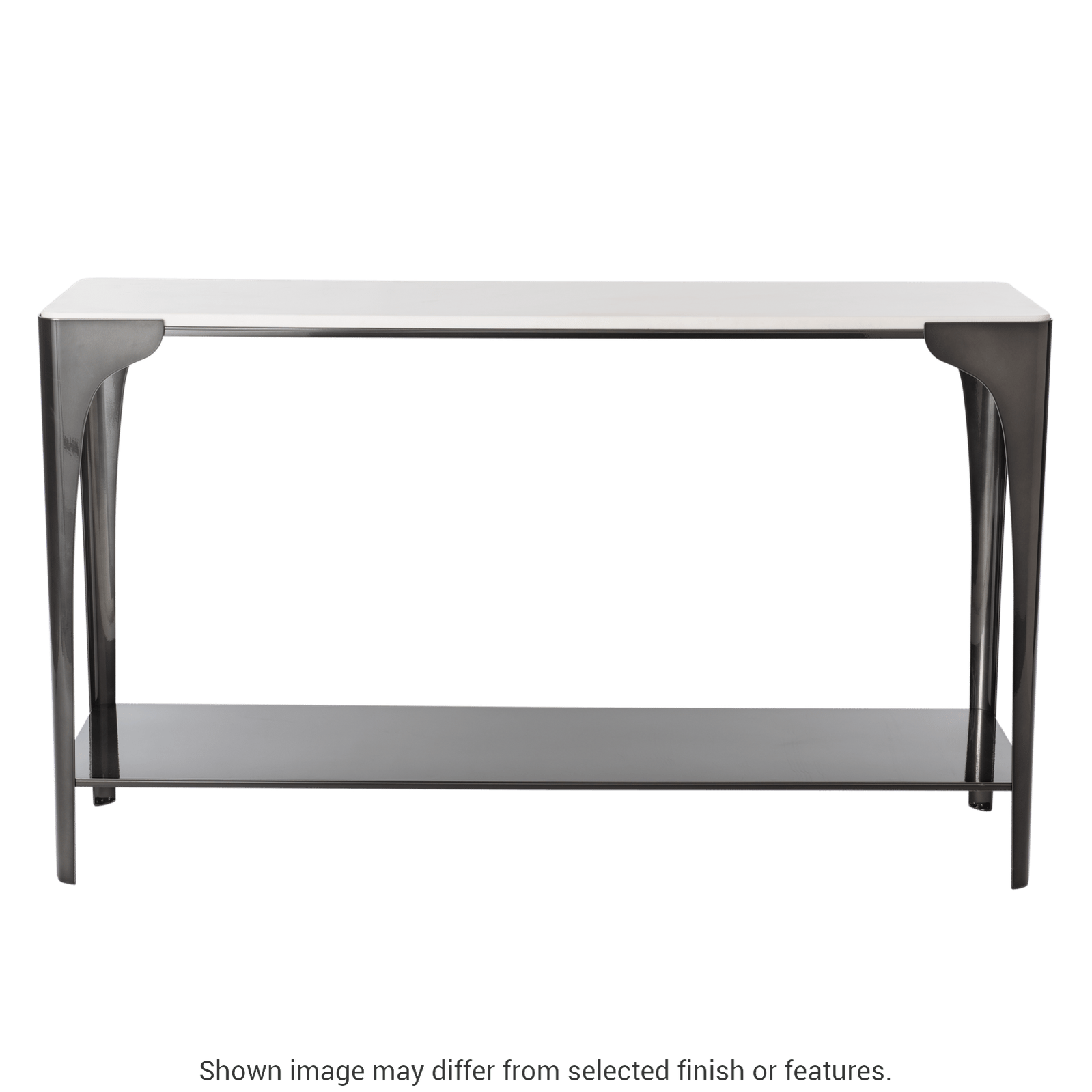 Cove Marble Top Console Table - White by Hubbardton Forge