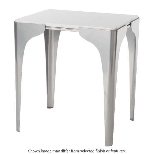 Cove Marble Top Side Table - Sterling by Hubbardton Forge