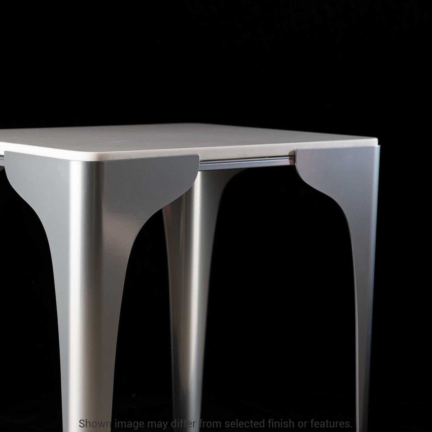 Cove Marble Top Side Table - White by Hubbardton Forge