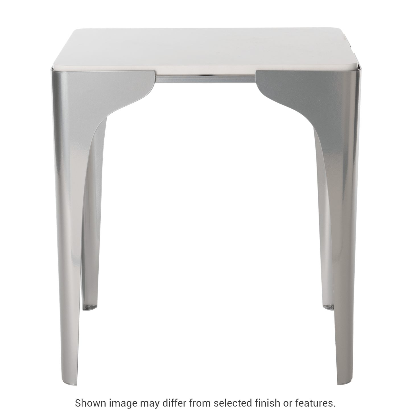 Cove Marble Top Side Table - White by Hubbardton Forge