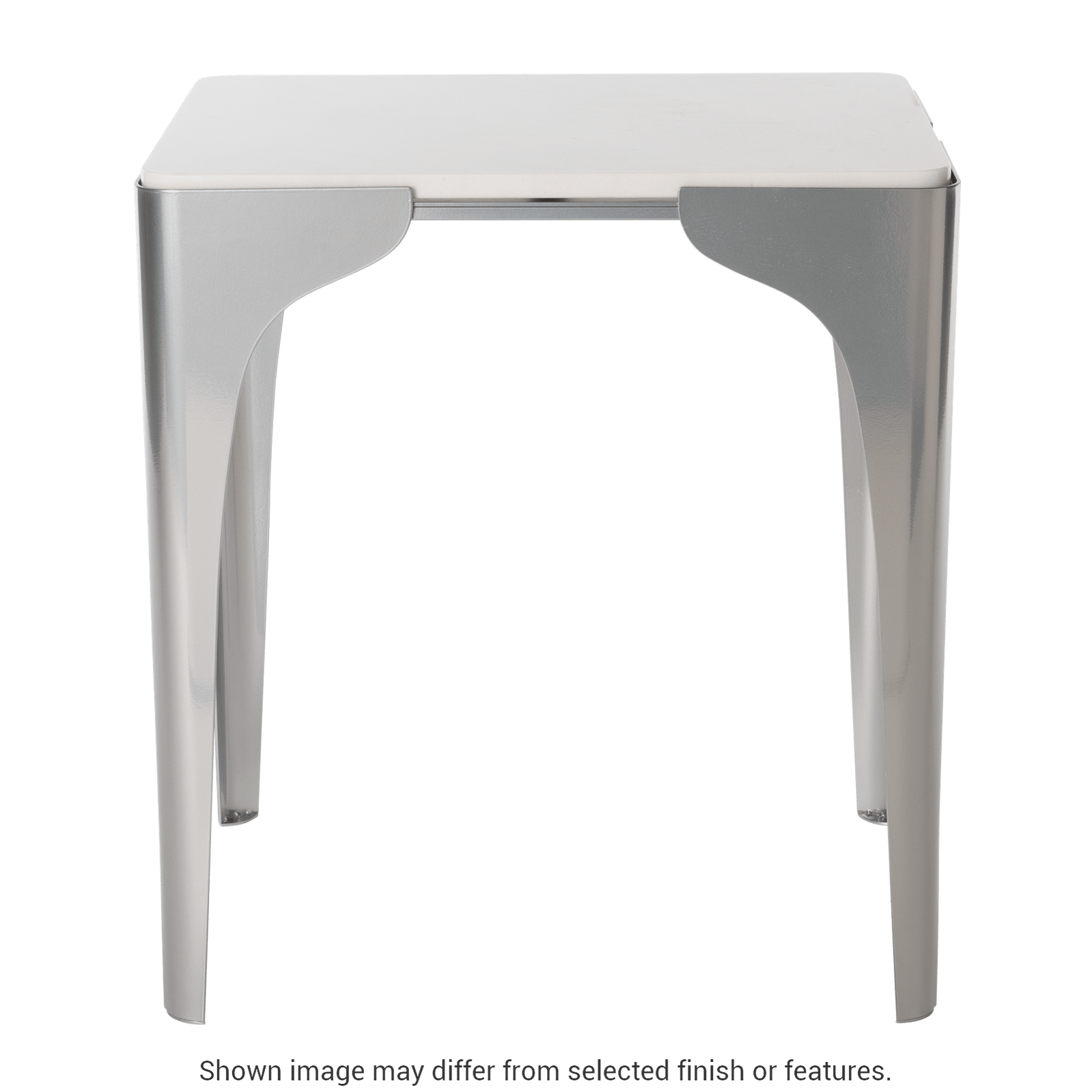 Cove Marble Top Side Table - White by Hubbardton Forge