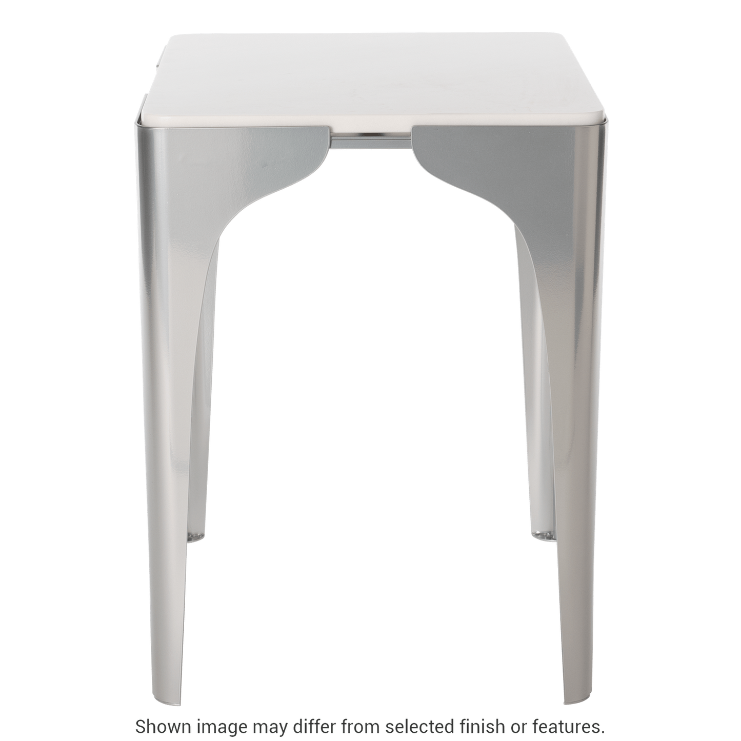 Cove Marble Top Side Table - White by Hubbardton Forge