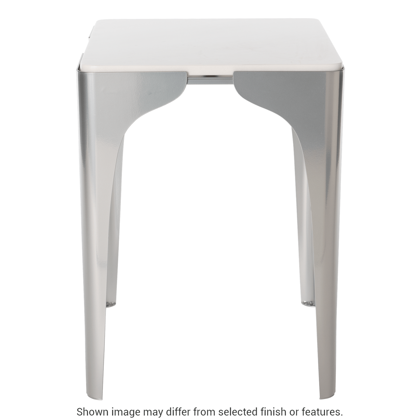 Cove Marble Top Side Table - White by Hubbardton Forge