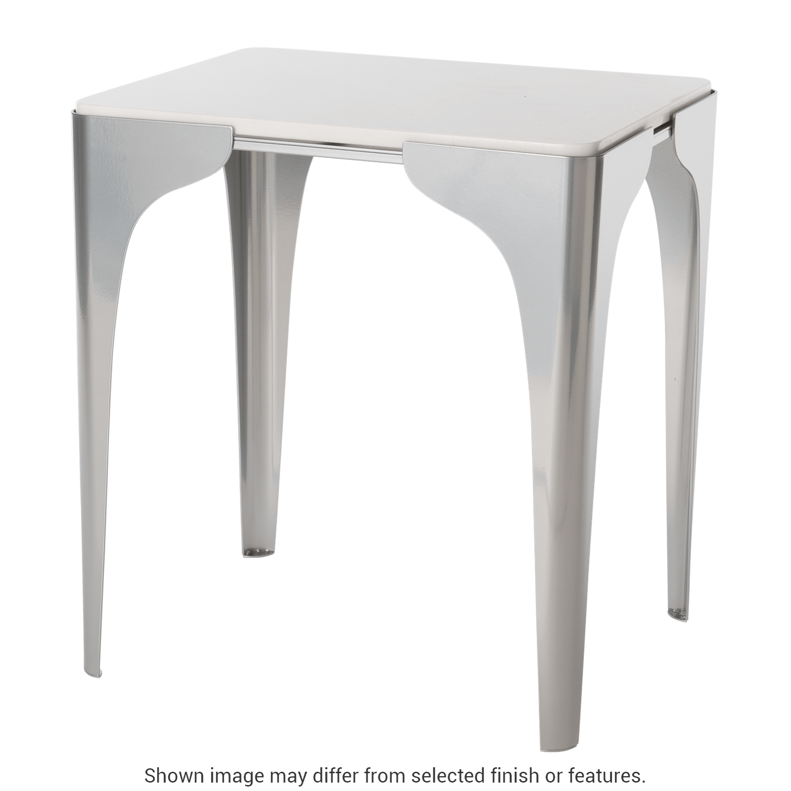 Cove Marble Top Side Table - White by Hubbardton Forge