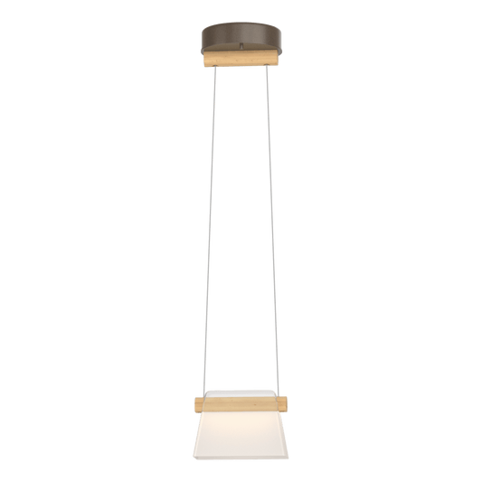 Cowbell LED Mini Pendant - Bronze - Clear with Frost Glass by Hubbardton Forge