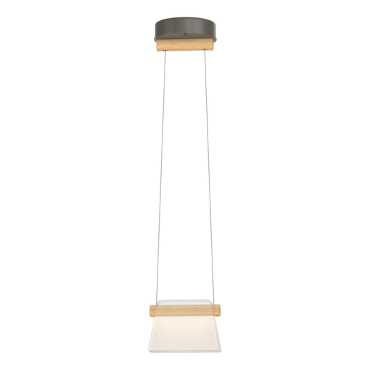 Cowbell LED Mini Pendant - Dark Smoke - Clear with Frost Glass by Hubbardton Forge