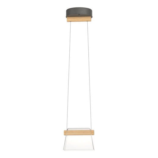 Cowbell LED Mini Pendant - Natural Iron - Clear Glass by Hubbardton Forge