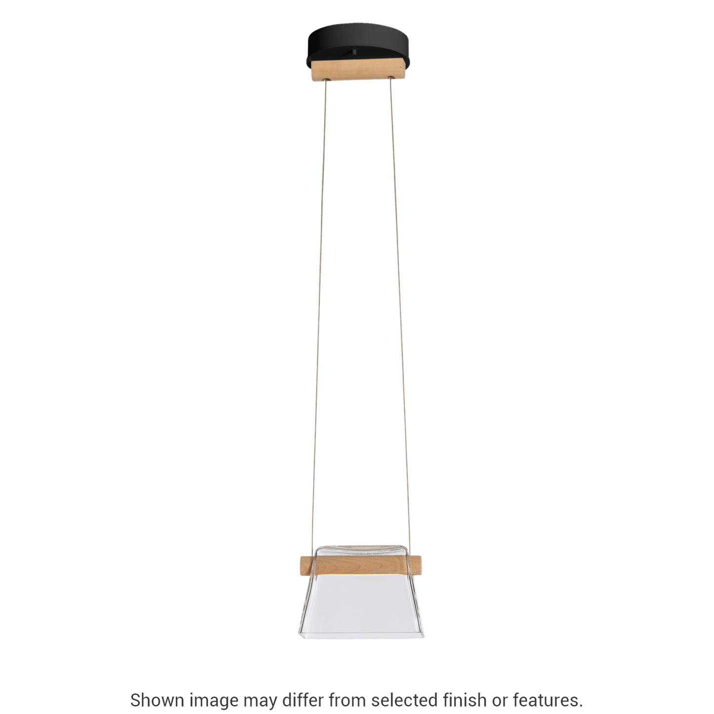 Cowbell LED Mini Pendant - White - Clear with Frost Glass by Hubbardton Forge