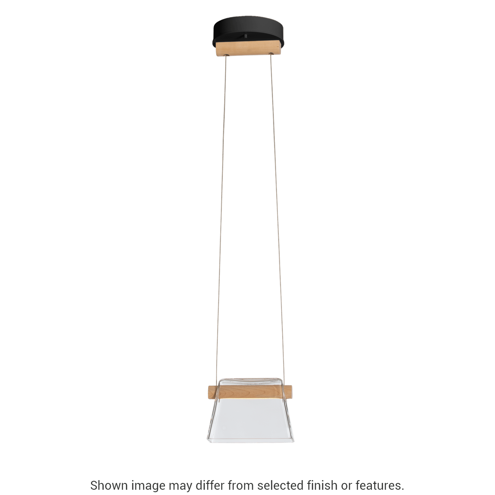 Cowbell LED Mini Pendant - White - Clear with Frost Glass by Hubbardton Forge