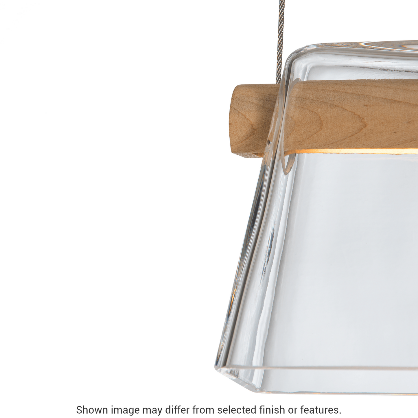 Cowbell LED Mini Pendant - White - Clear with Frost Glass by Hubbardton Forge