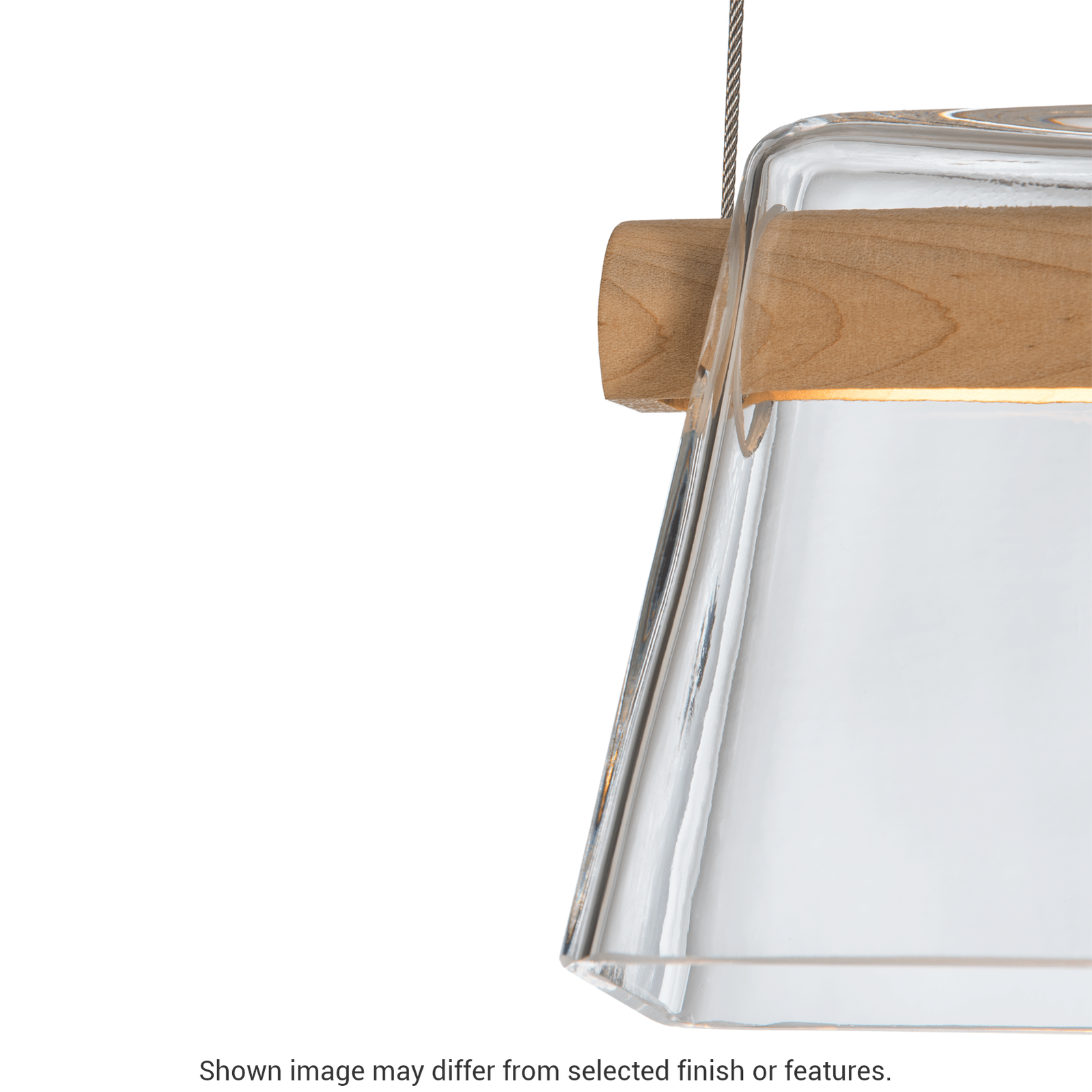 Cowbell LED Mini Pendant - White - Clear with Frost Glass by Hubbardton Forge