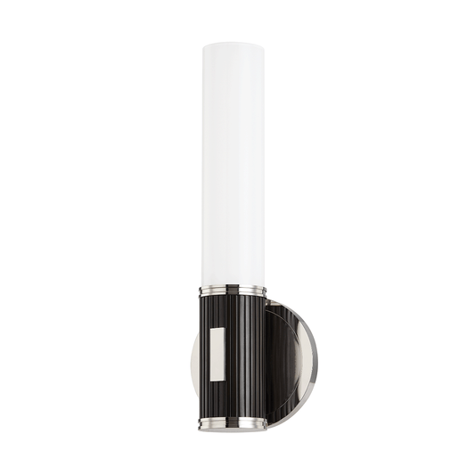 Crewe Wall Sconce - 1-Light - Polished Nickel by Hudson Valley Lighting