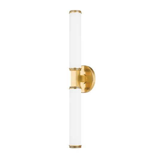 Cromwell Wall Sconce - 2-Light - Aged Brass by Hudson Valley Lighting