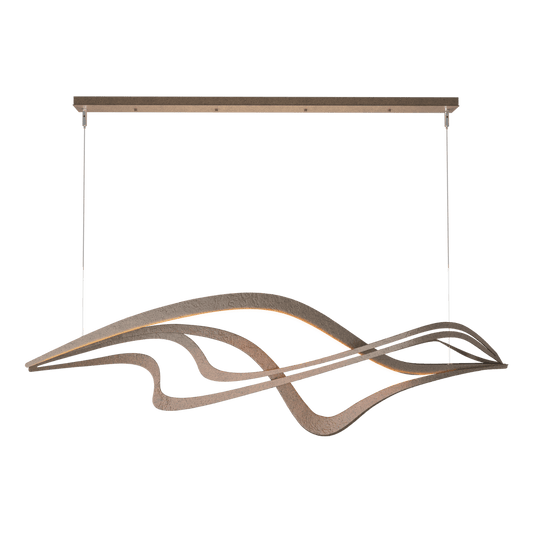 Crossing Waves LED Pendant - Bronze by Hubbardton Forge