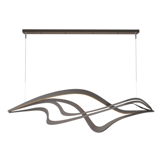 Crossing Waves LED Pendant - Oil Rubbed Bronze by Hubbardton Forge
