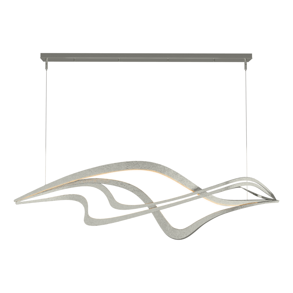 Crossing Waves LED Pendant - Sterling by Hubbardton Forge
