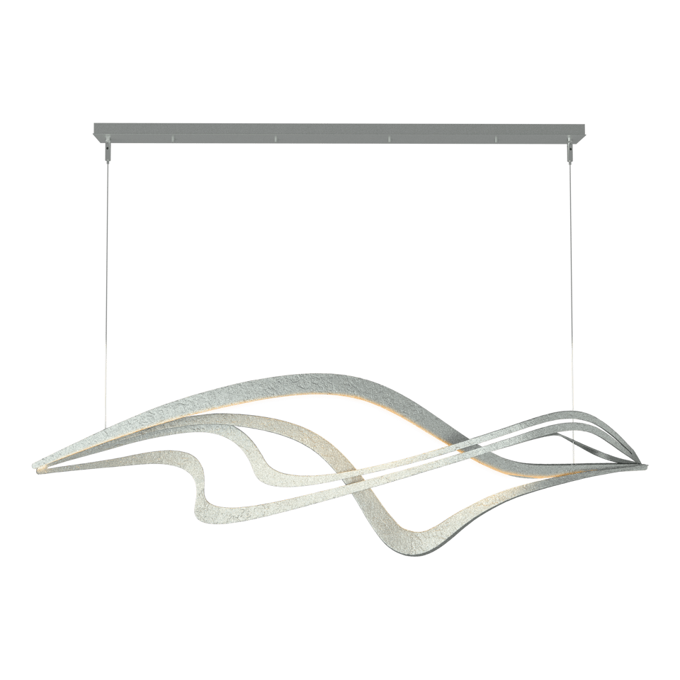Crossing Waves LED Pendant - Vintage Platinum by Hubbardton Forge