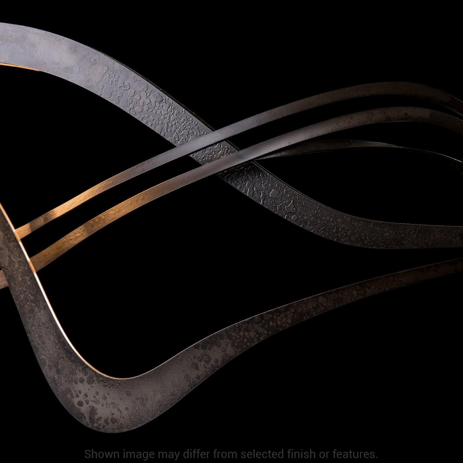 Crossing Waves LED Pendant - White by Hubbardton Forge