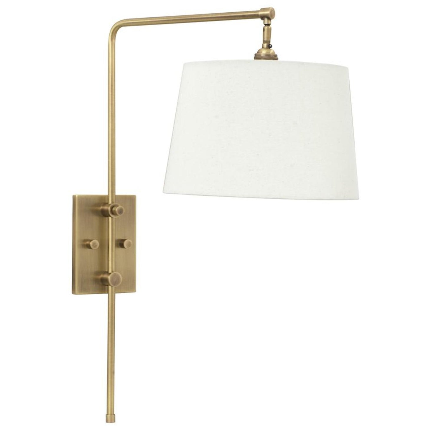 Crown Point Adjustable Downbridge Wall Swing Lamp - CR725-AB - Antique Brass by House of Troy