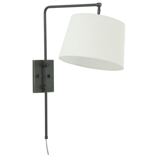 Crown Point Adjustable Downbridge Wall Swing Lamp - CR725-OB - Oil Rubbed Bronze by House of Troy