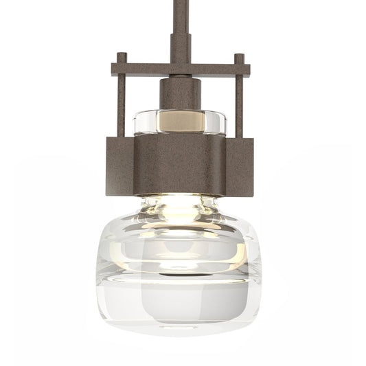 Cuff Large Mini Pendant - Bronze by Hubbardton Forge