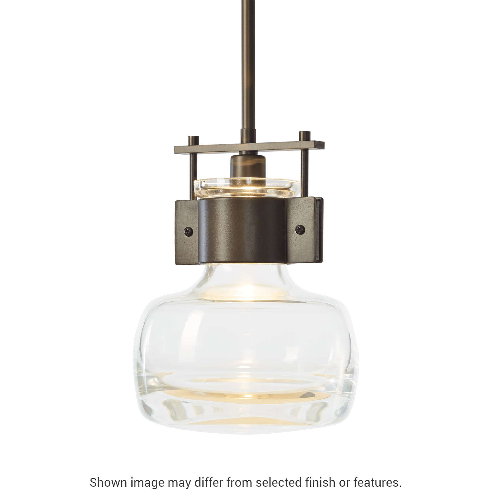 Cuff Large Mini Pendant - White by Hubbardton Forge
