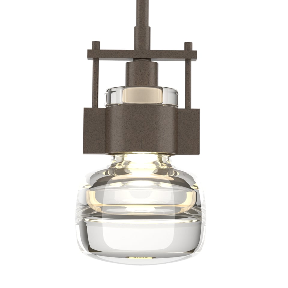 Cuff Small Mini Pendant - Bronze by Hubbardton Forge