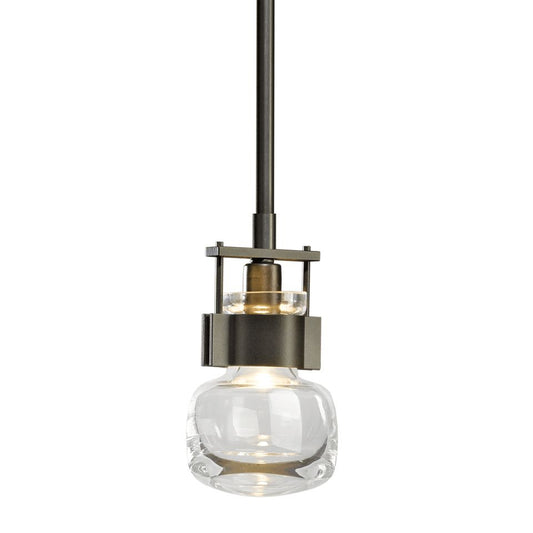 Cuff Small Mini Pendant - Dark Smoke by Hubbardton Forge