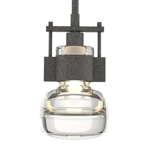 Cuff Small Mini Pendant - Natural Iron by Hubbardton Forge