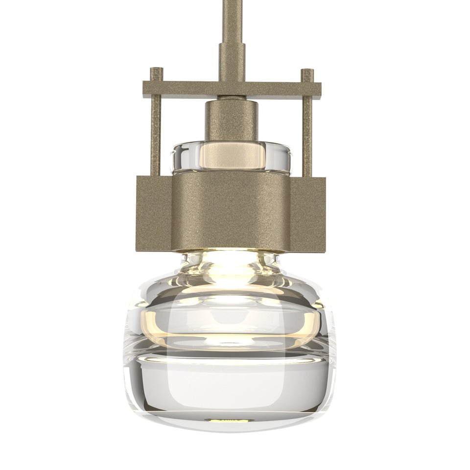 Cuff Small Mini Pendant - Soft Gold by Hubbardton Forge