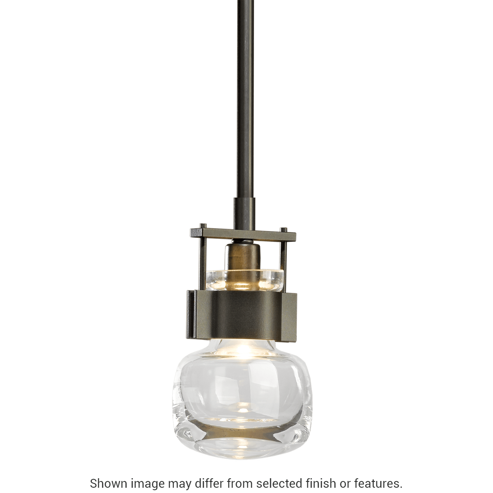 Cuff Small Mini Pendant - White by Hubbardton Forge