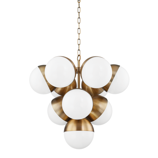 Cupertino Chandelier - 10-Light - Patina Brass - Troy Lighting F1526-PBR