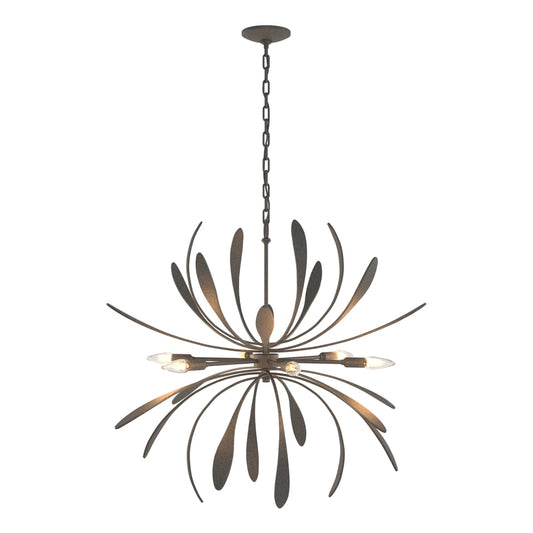 Dahlia Chandelier - Natural Iron by Hubbardton Forge