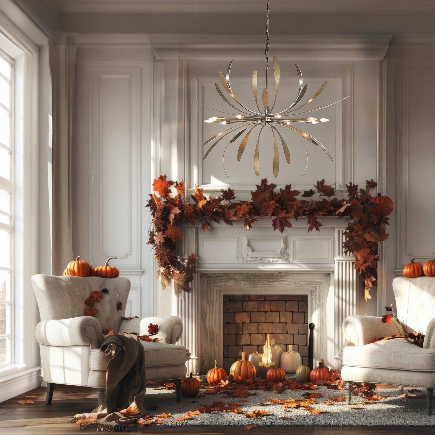 Dahlia Large Chandelier - White by Hubbardton Forge